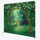 Lofaris Bokeh Light Spring Wonderland Square Tension Backdrop